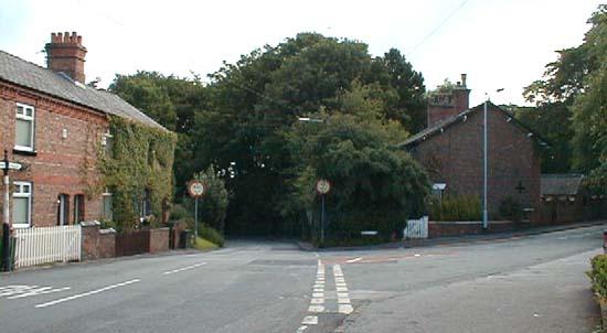 Hulme Hall Road / Swann Lane junction in front of Hesket Tavern (1999)