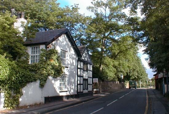 Higham Street and Old cottages, and a glimpse of the old Fire Station on the right (1999)