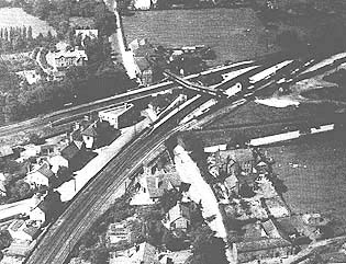 Cheadle Hulme centre from the air (Garratt)